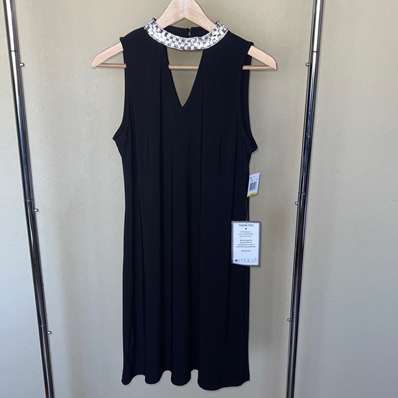 Msk Bling collar black dress - Picture 1 of 3